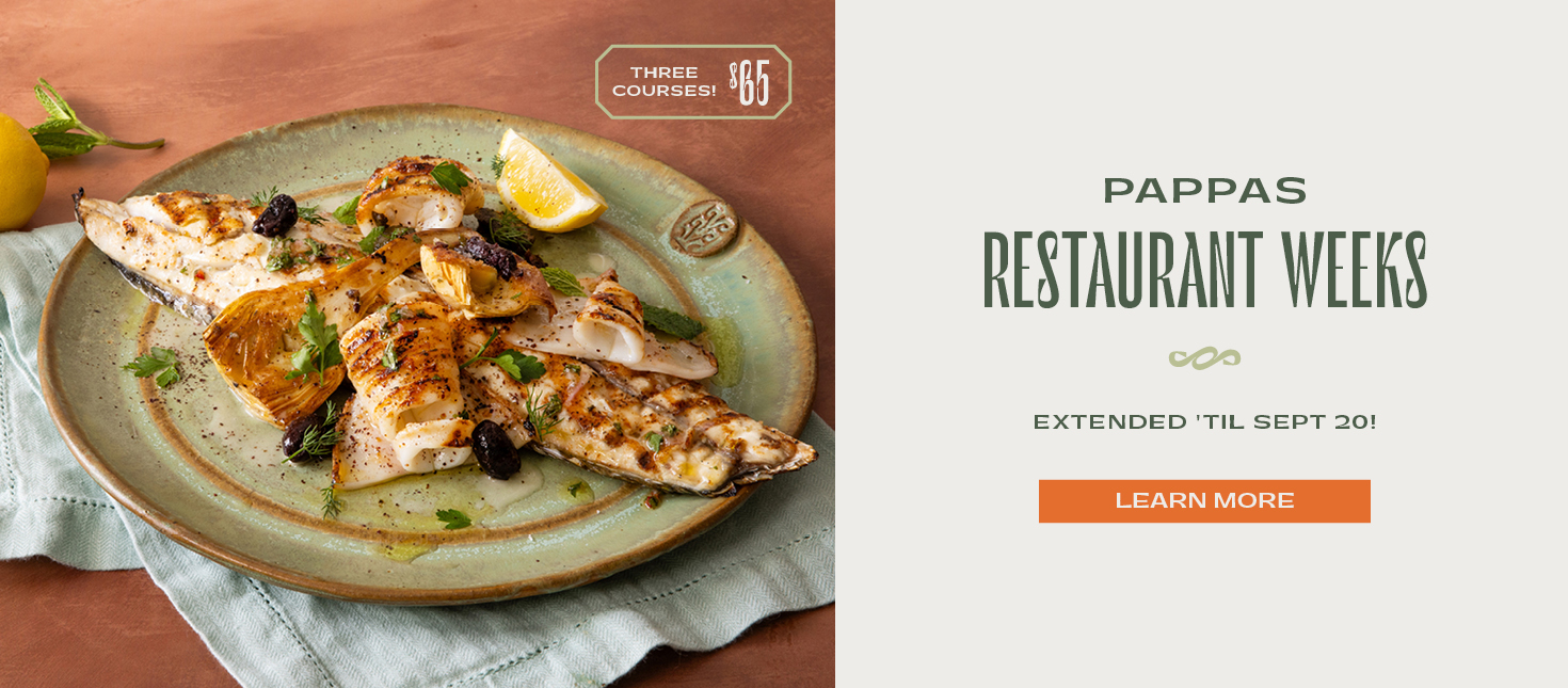 Pappas Restaurant Weeks Extended